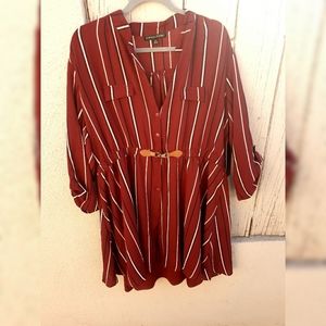 Burgundy Chiffon Dress